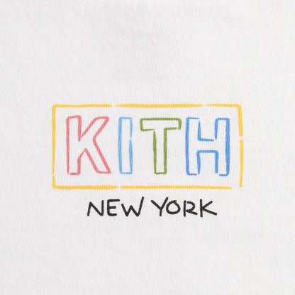 Kids Kith Kith Kids New York Classic Logo Tee - White