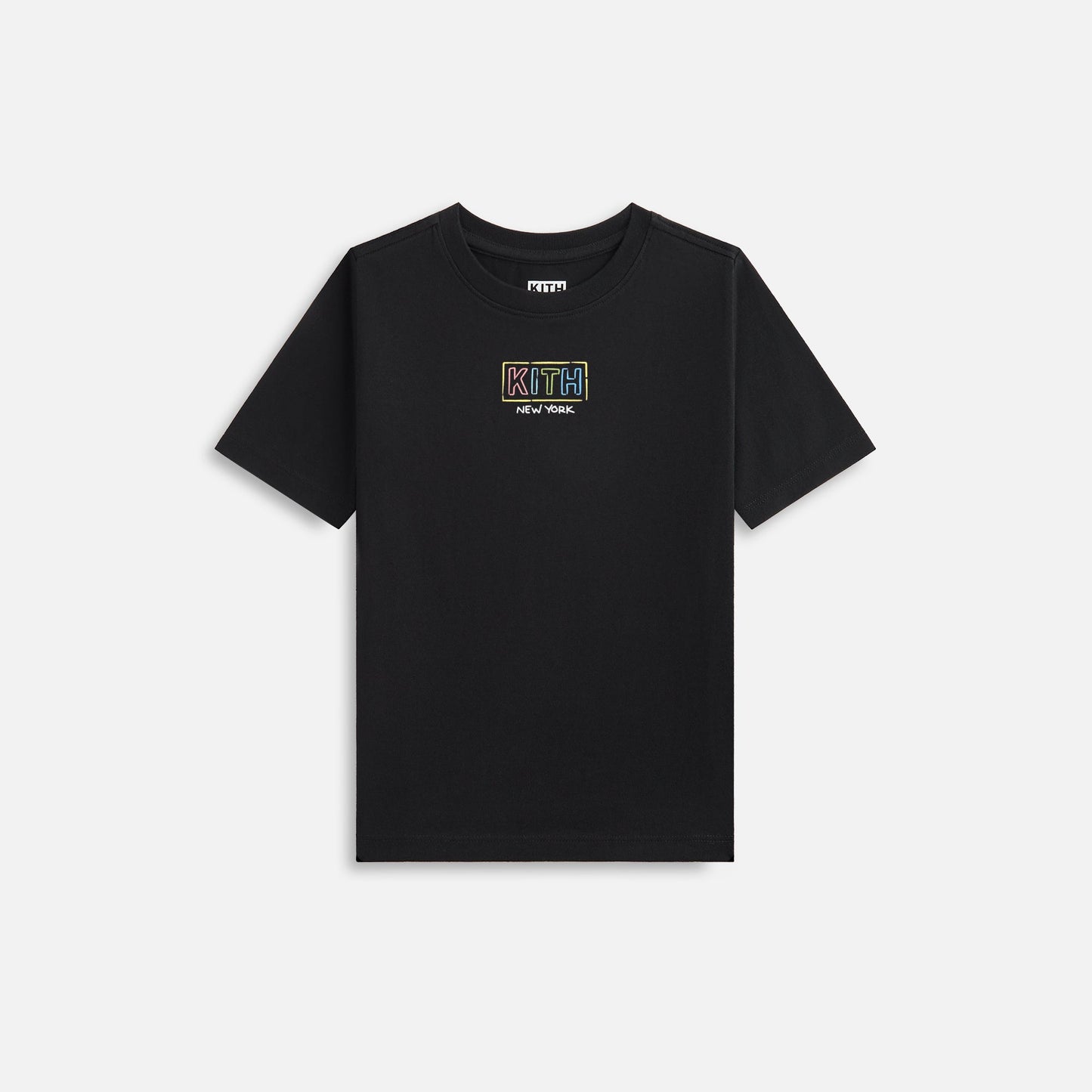 Kids Kith Kith Kids New York Classic Logo Tee - Black