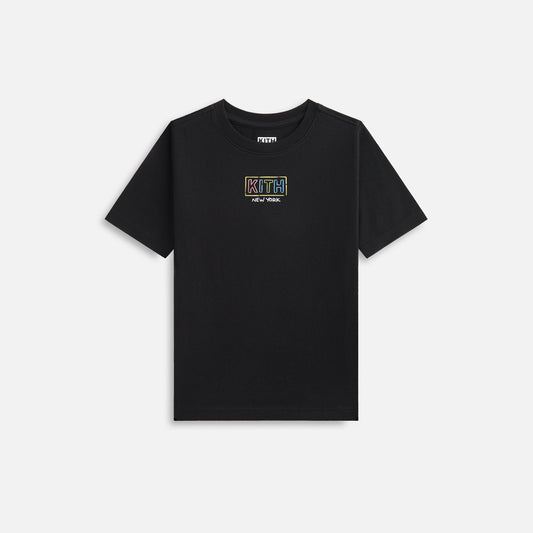 Kids Kith Kith Kids New York Classic Logo Tee - Black