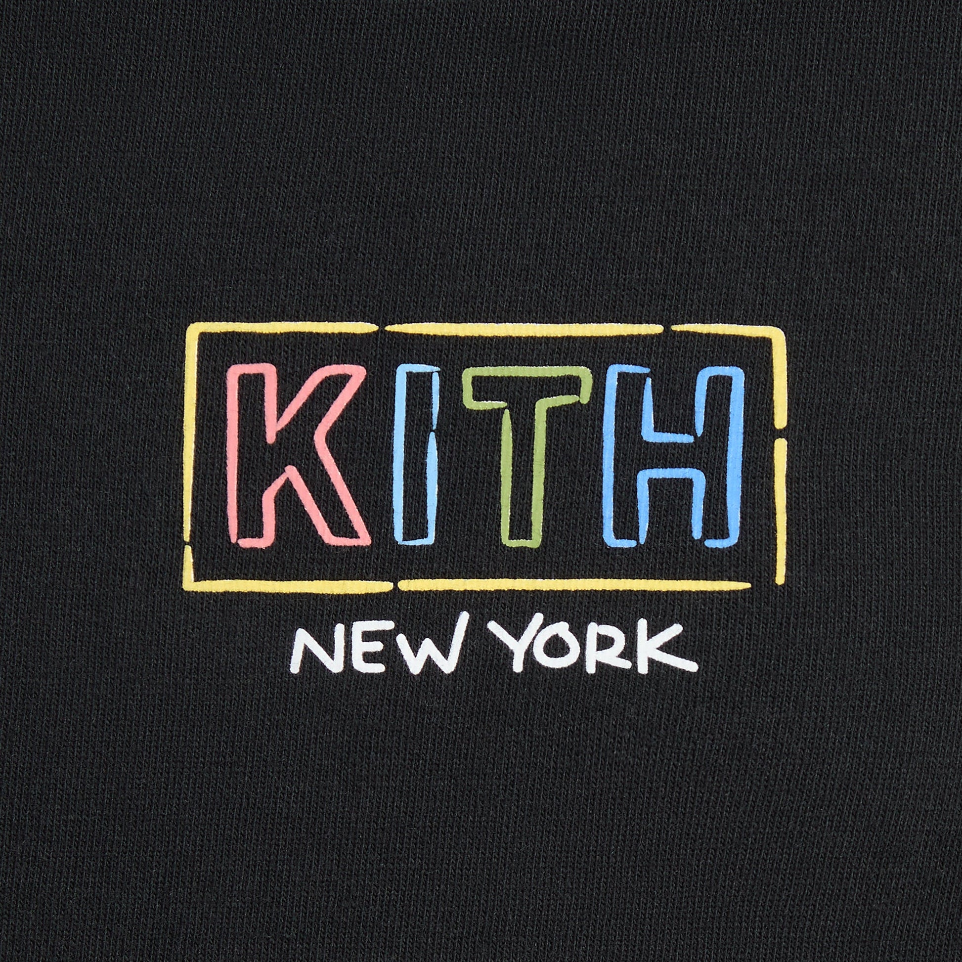 Kids Kith Kith Kids New York Classic Logo Tee - Black