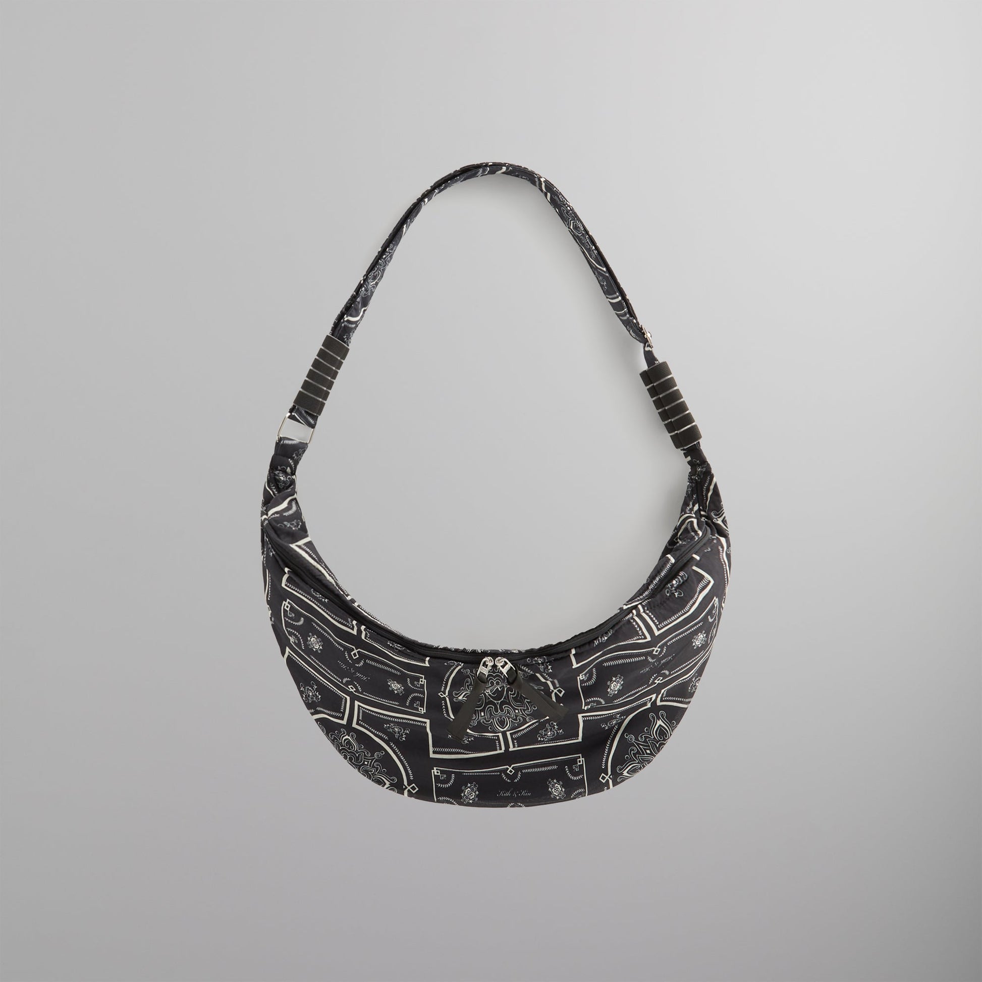 Men Kith Kith Paisley Hobo Crossbody - Black