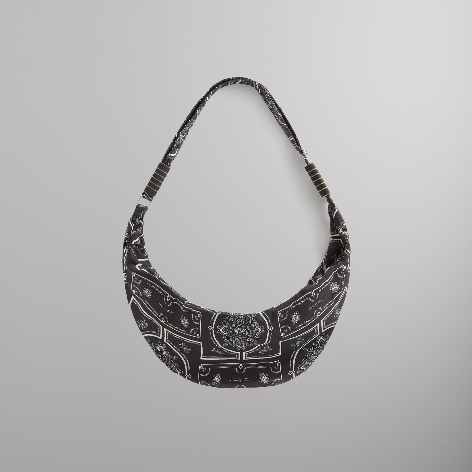 Men Kith Kith Paisley Hobo Crossbody - Black
