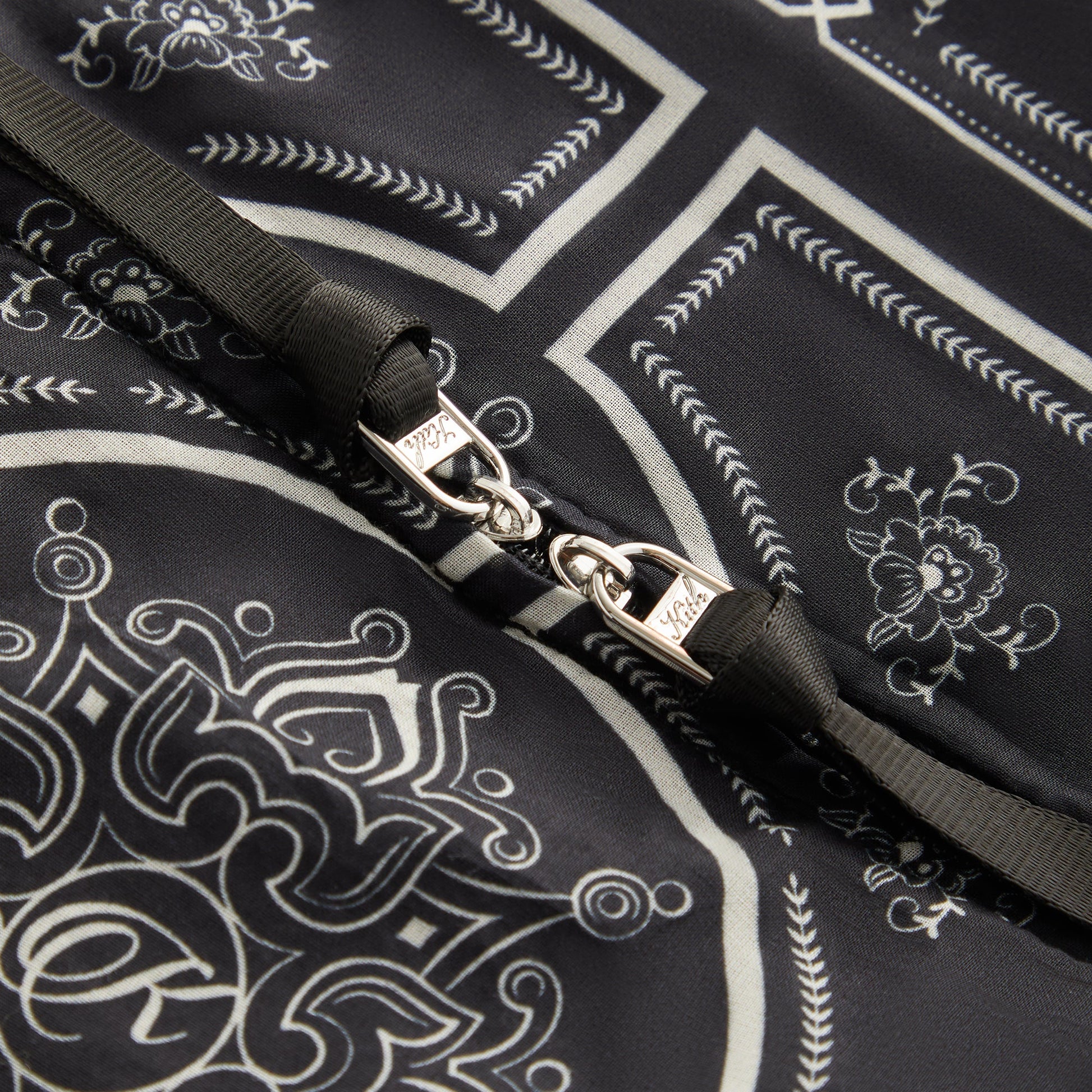 Men Kith Kith Paisley Hobo Crossbody - Black