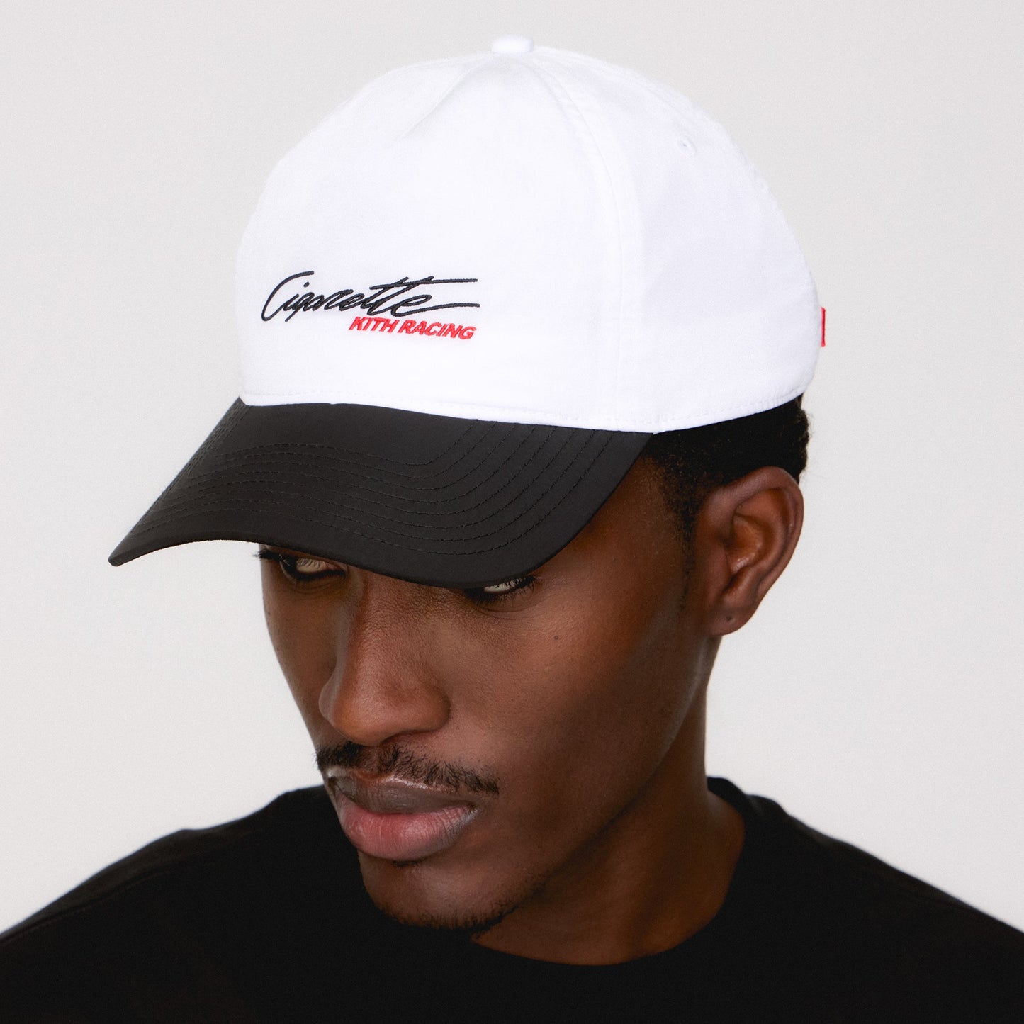 Men Kith Kith for Cigarette Wrinkle Nylon Bay Low Pinch Crown Snapback - White
