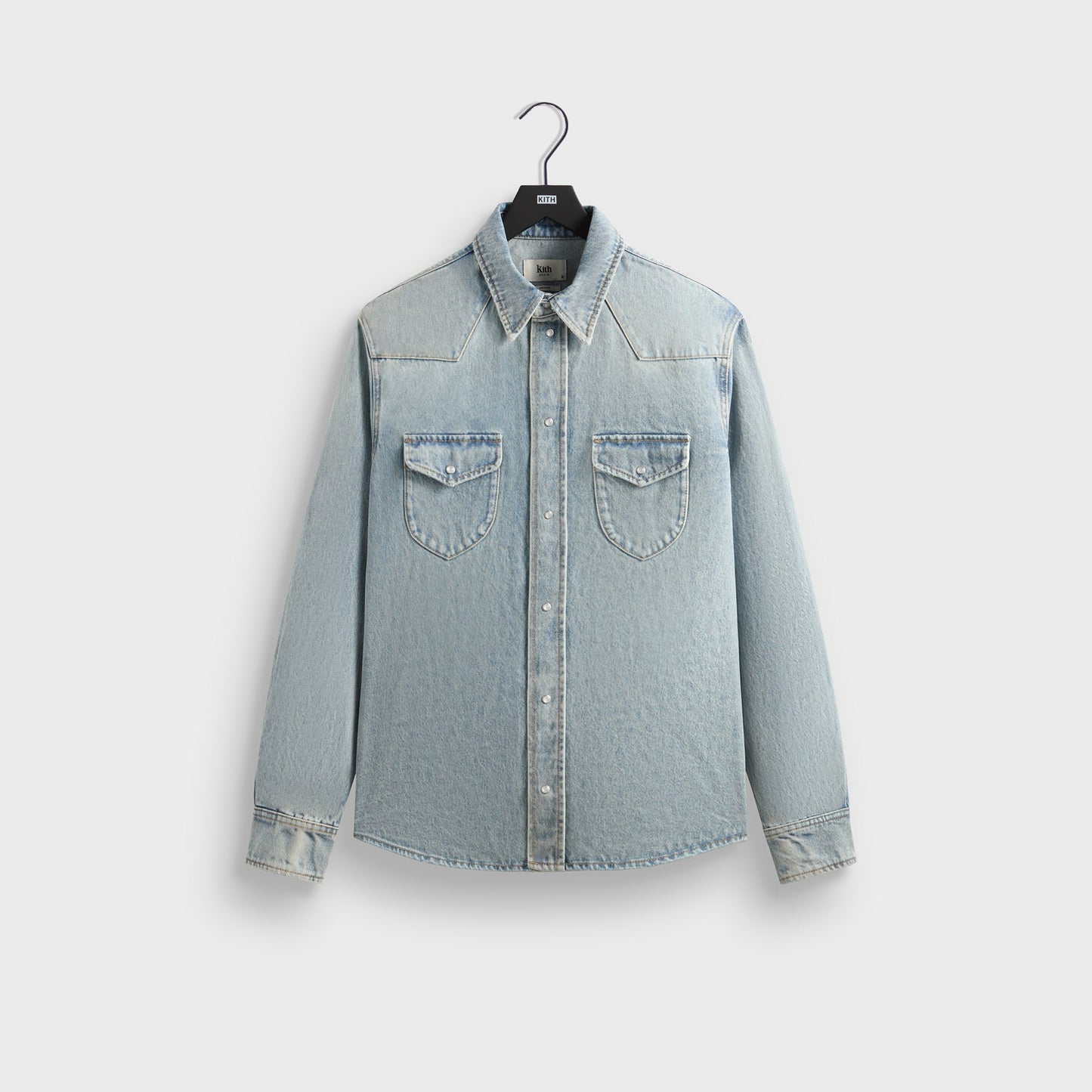 Men Kith Kith Webster Denim Shirt - Light Indigo