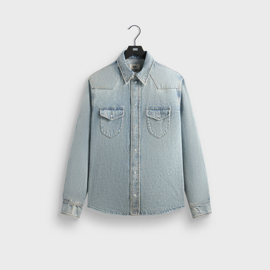 Men Kith Kith Webster Denim Shirt - Light Indigo