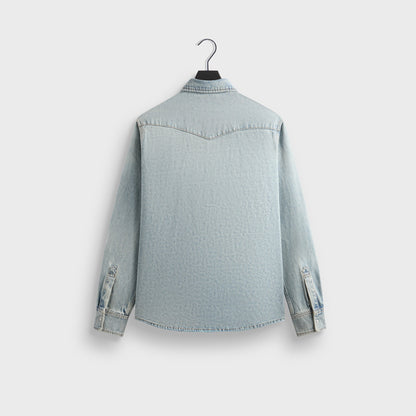 Men Kith Kith Webster Denim Shirt - Light Indigo