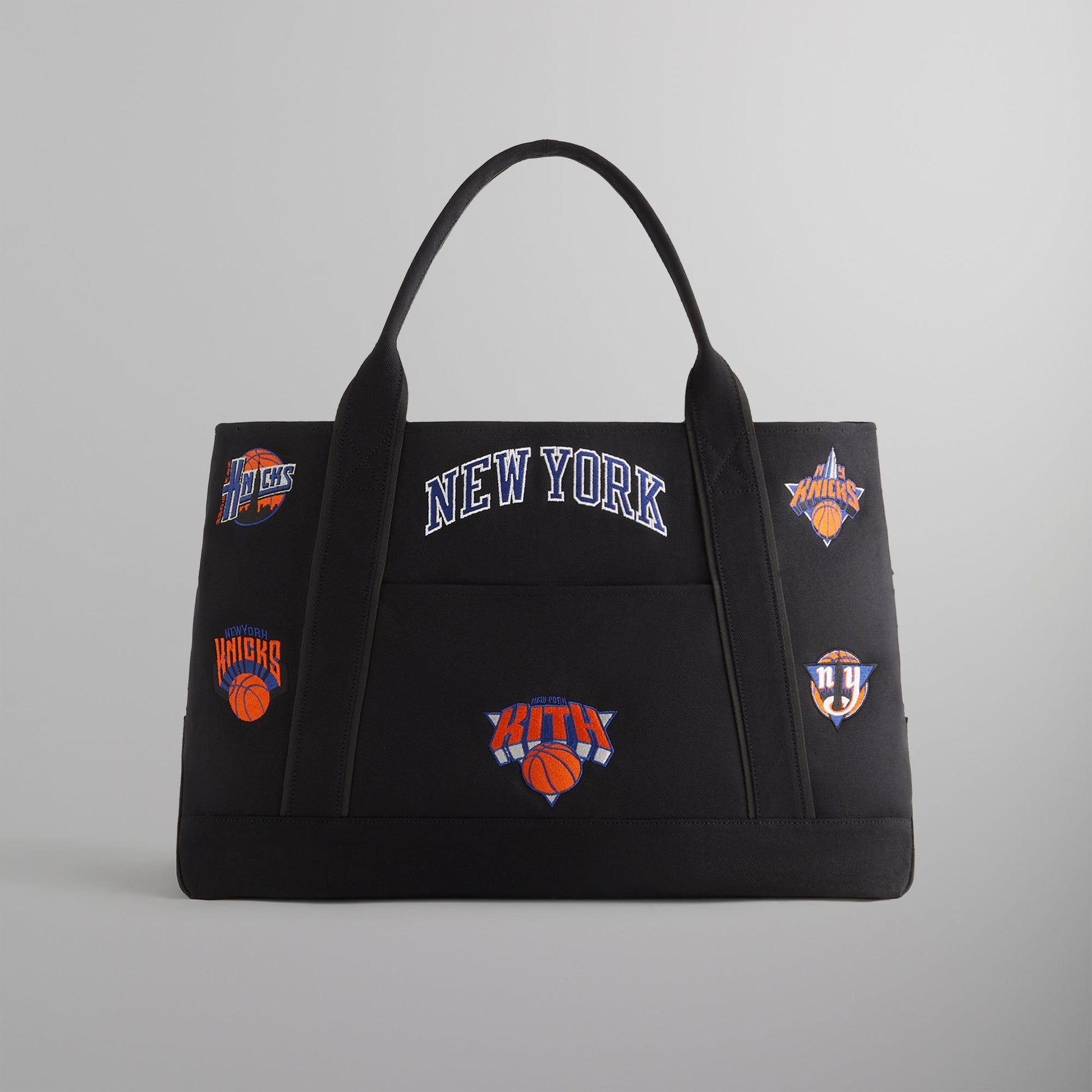 Men Kith Kith for the New York Knicks All Over Embroidered Canvas Tote - Black