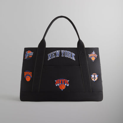 Men Kith Kith for the New York Knicks All Over Embroidered Canvas Tote - Black