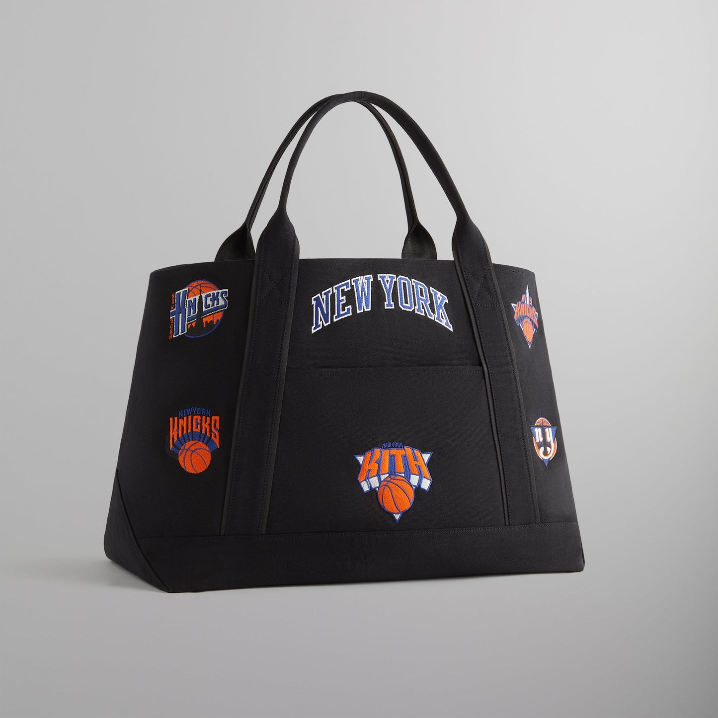Men Kith Kith for the New York Knicks All Over Embroidered Canvas Tote - Black