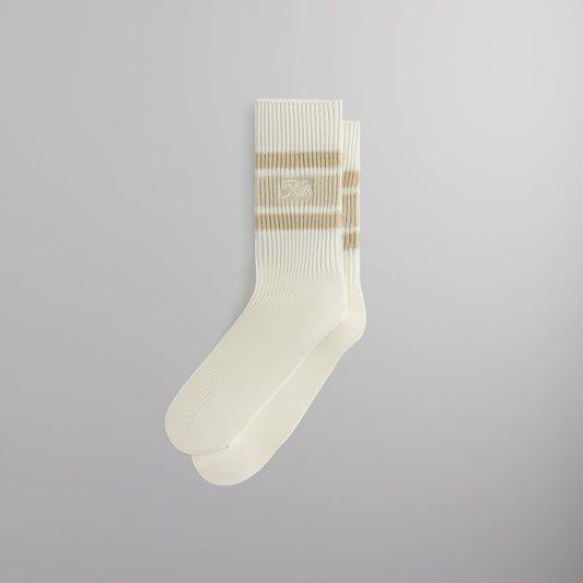 Men Kith Kith Calf Stripe Relaxed Crew Sock - Silk