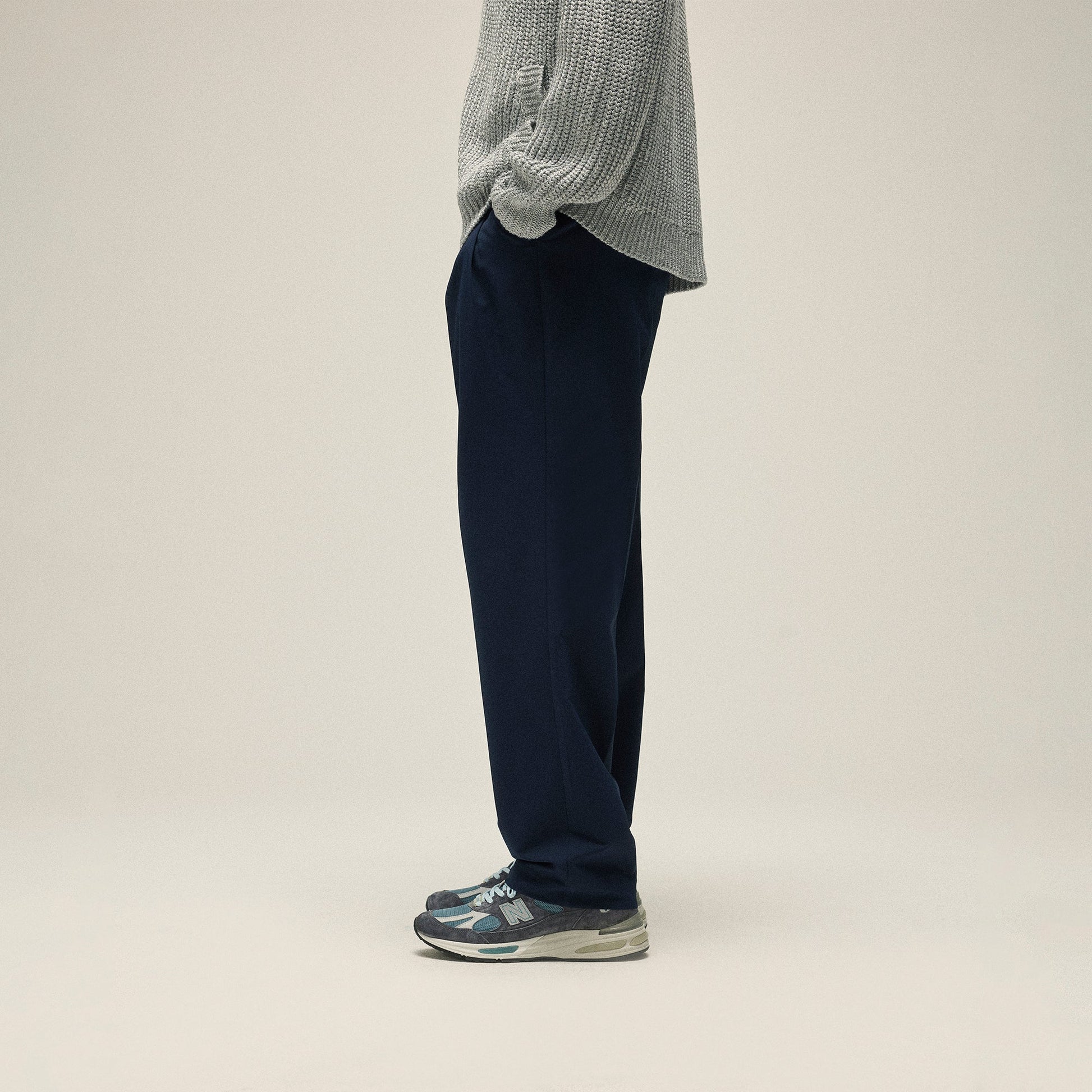 Men Kith &Kin Kylan Pleater Trouser - Nocturnal