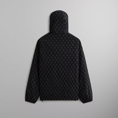 Men Kith Kith Flocked Crest Damien Windbreaker - Black