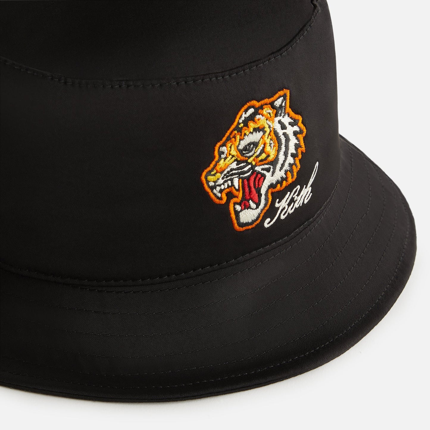 Kids Kith Kith Kids Satin Tiger Souvenier Bucket Hat - Black