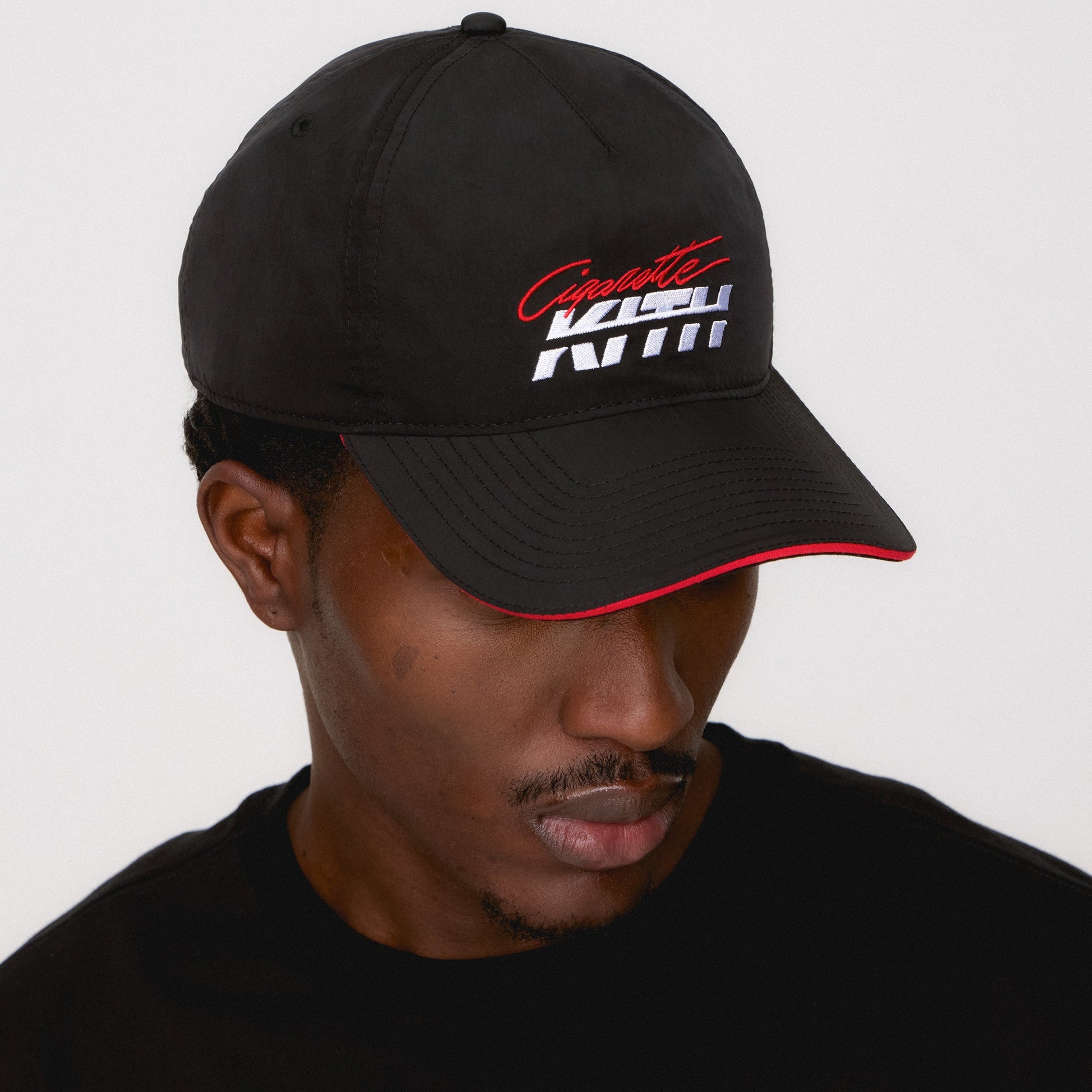 Men Kith Kith for Cigarette Wrinkle Nylon Bay Speed Low Pinch Crown Snapback -