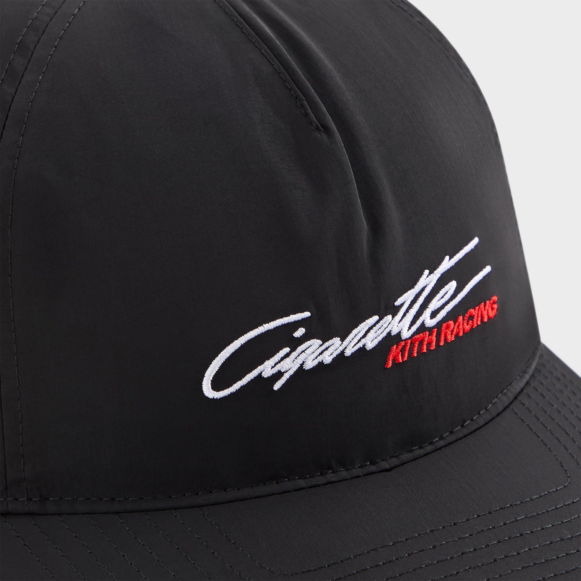 Men Kith Kith for Cigarette Wrinkle Nylon Bay Low Pinch Crown Snapback - Black
