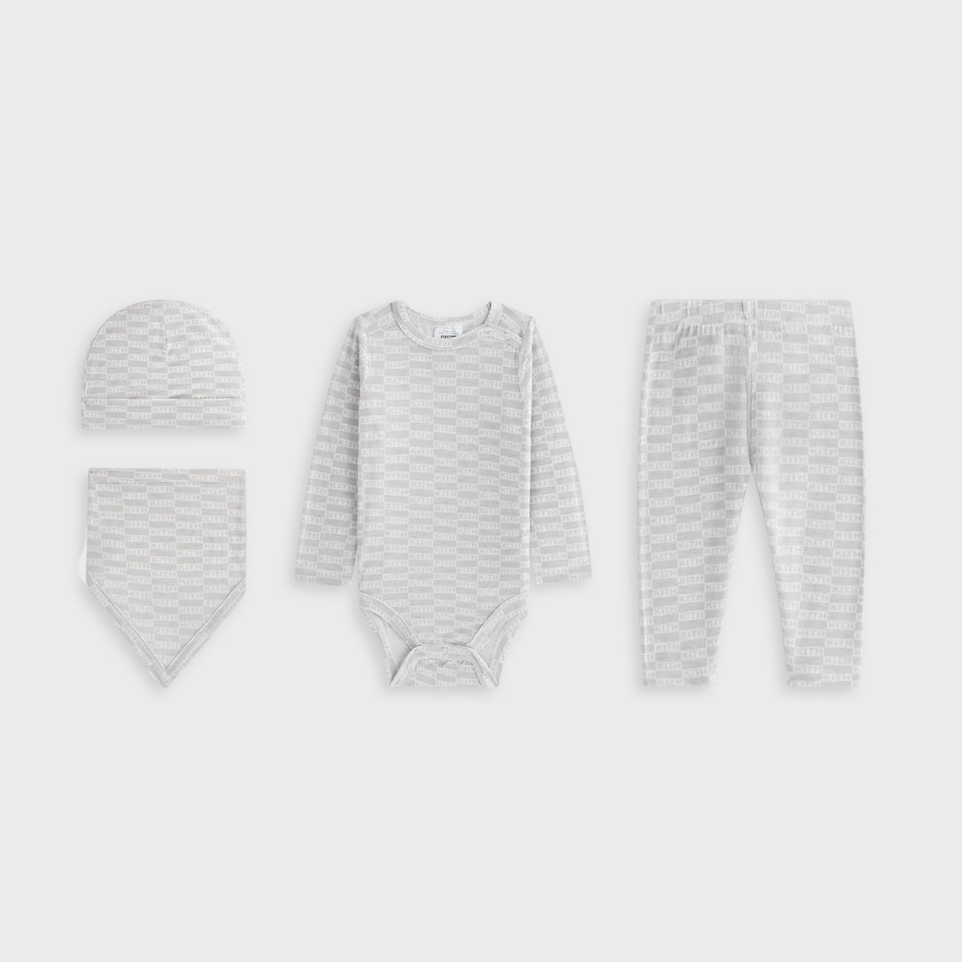 Kids Kith Kith Baby Classic Gift Set - Light Heather Grey