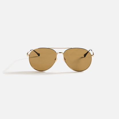 Men Kith Gucci Aviator Sunglasses - Gold