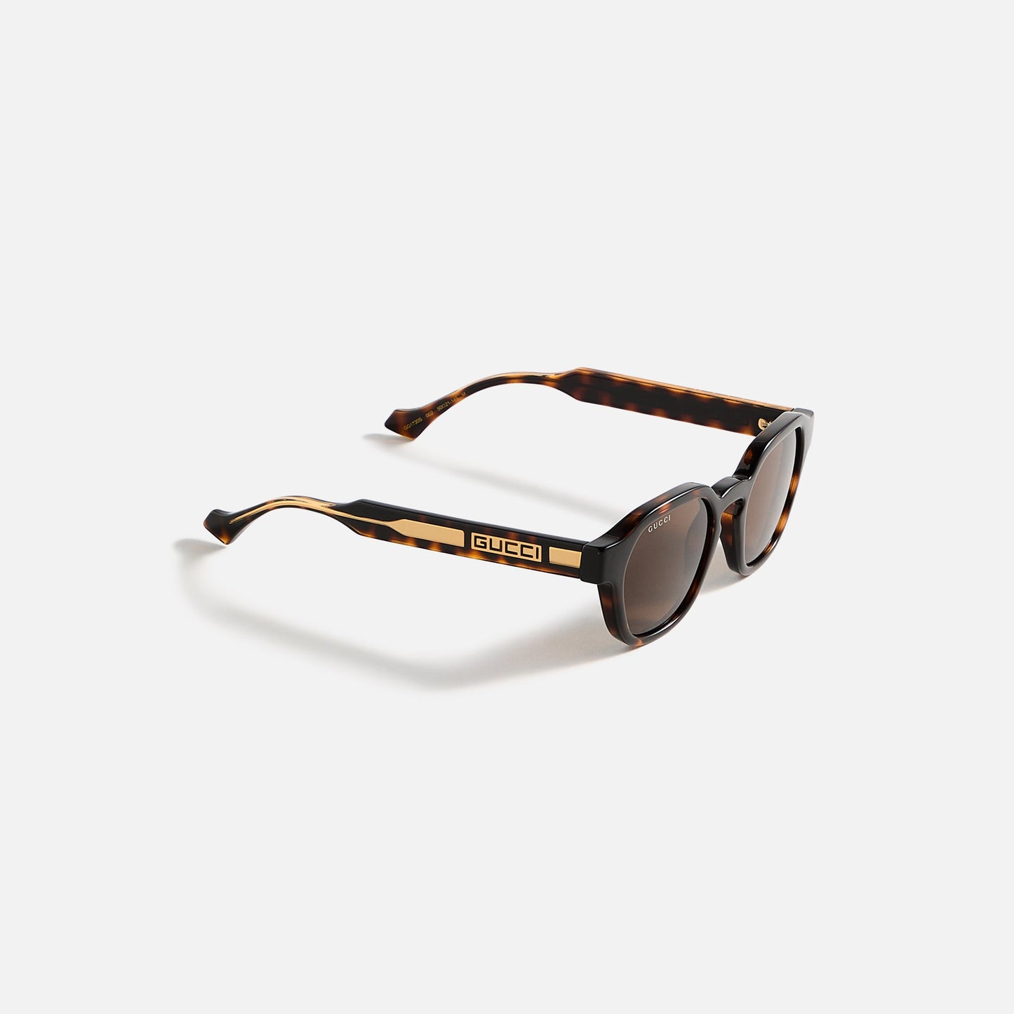 Men Kith Gucci Round Sunglasses - Havana