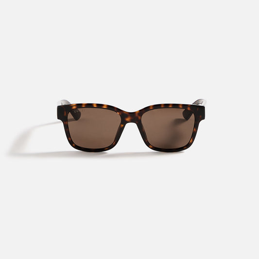 Men Kith Gucci Square Sunglasses - Havana
