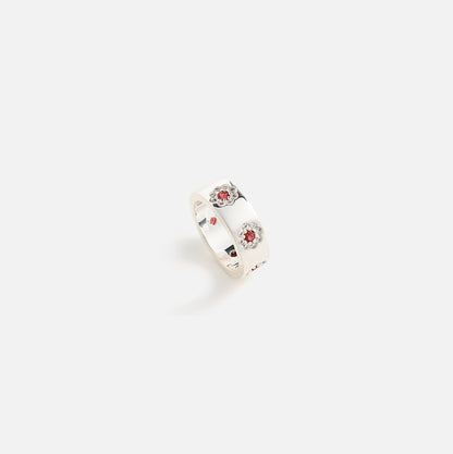 Men Kith Hatton Labs Daisy Ring - White / Red