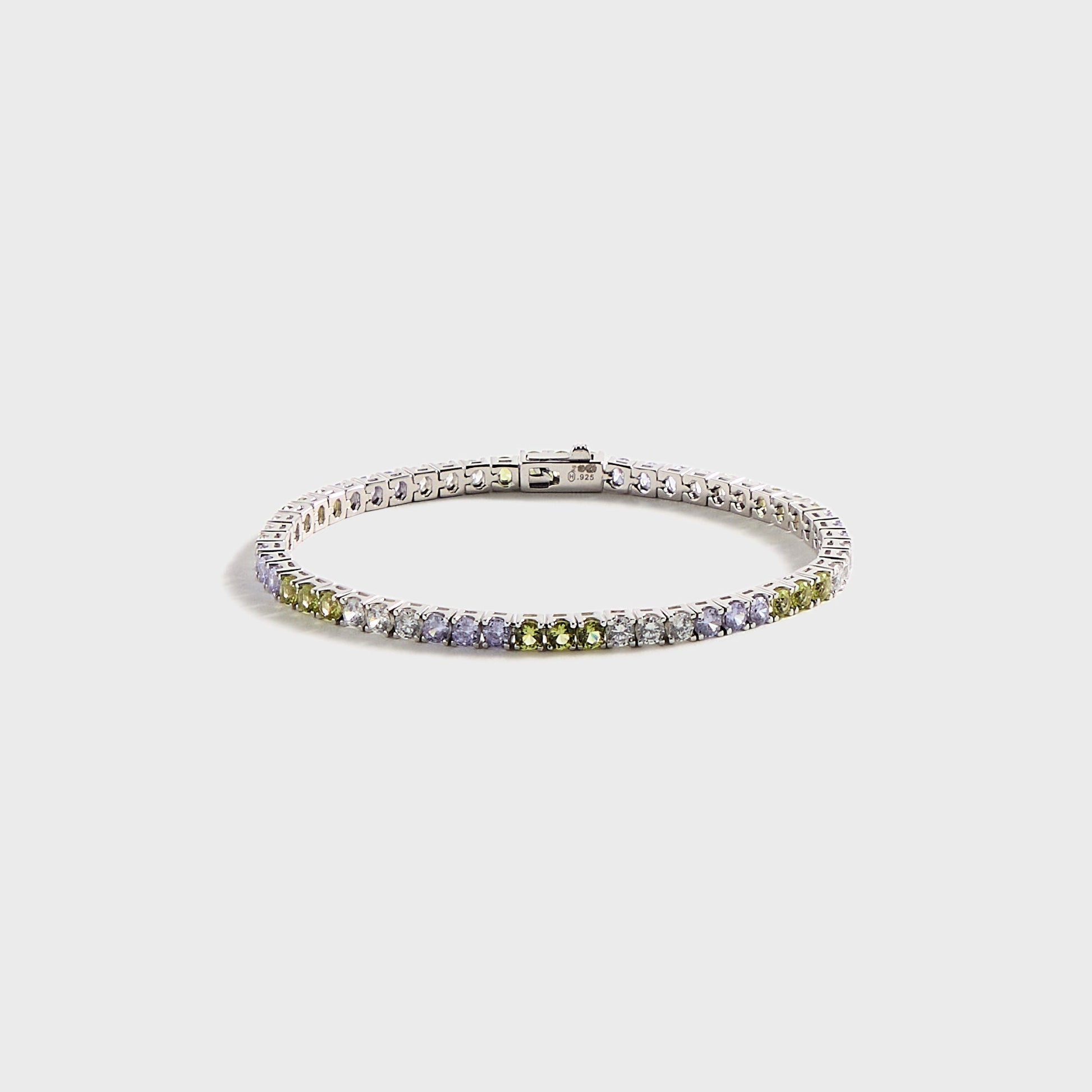 Men Kith Hatton Labs Classic Tennis Bracelet S - Peridot / Tanzanite / White