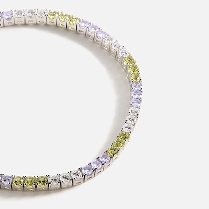 Men Kith Hatton Labs Classic Tennis Bracelet S - Peridot / Tanzanite / White