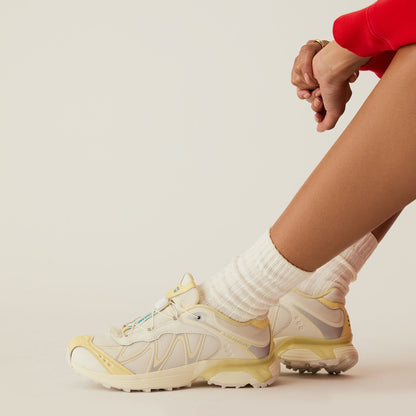 Women|Men Kith Kith for Salomon XT-Whisper - Vanilla / Transparent Yellow / Silver