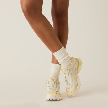Women|Men Kith Kith for Salomon XT-Whisper - Vanilla / Transparent Yellow / Silver