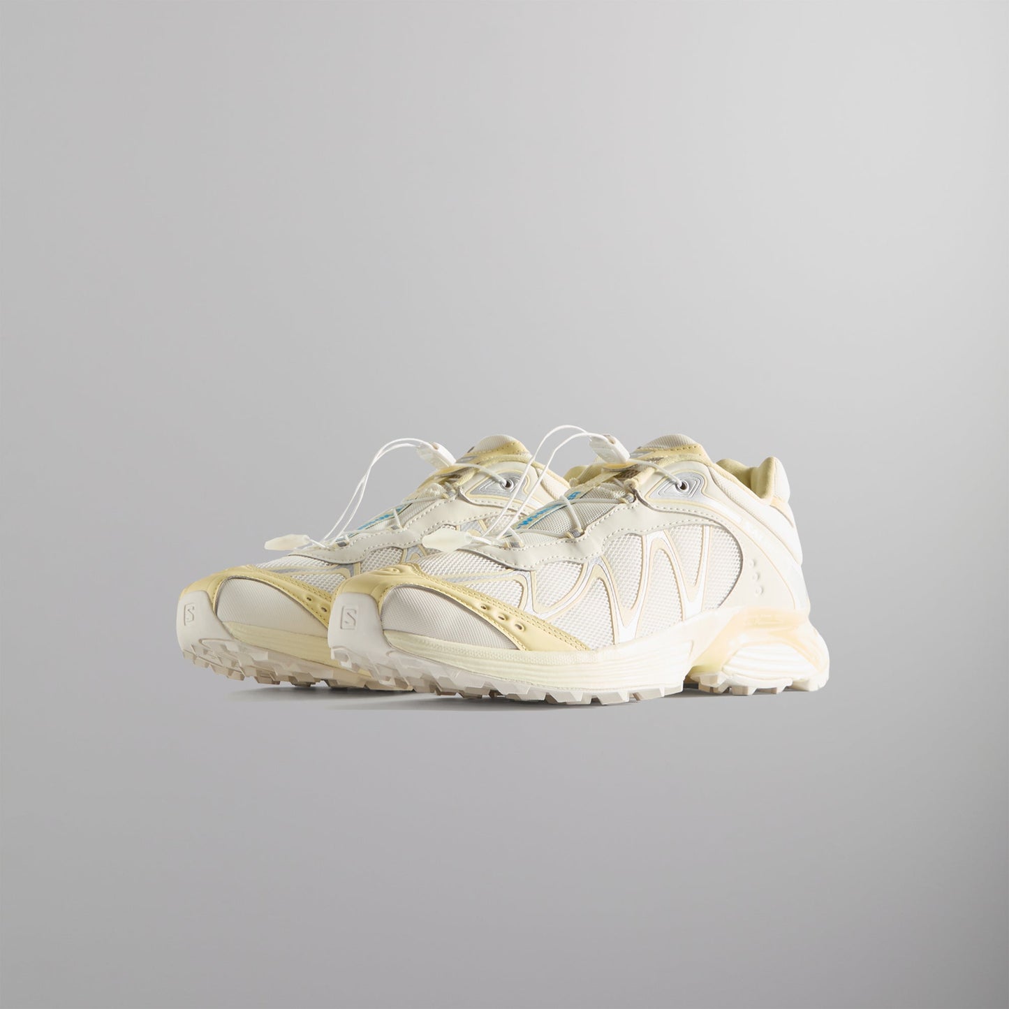 Women|Men Kith Kith for Salomon XT-Whisper - Vanilla / Transparent Yellow / Silver
