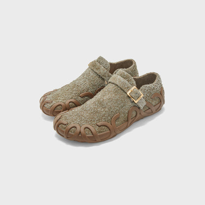 Men|Women Kith Loewe Rise Buckle Slip On - Khaki Green