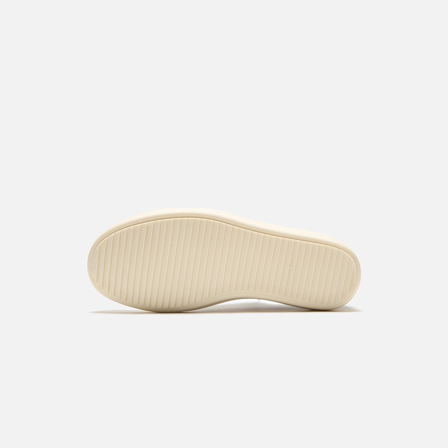 Men Kith Rick Owens Vintage Sneaker - Scarpe In Pelle Celadon / Milk / Milk