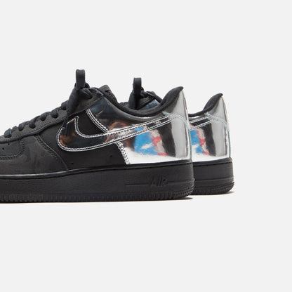 Men Kith Nike Air Force 1 - Black / Metallic Silver