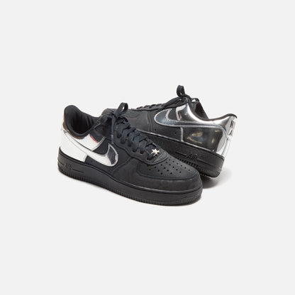 Men Kith Nike Air Force 1 - Black / Metallic Silver