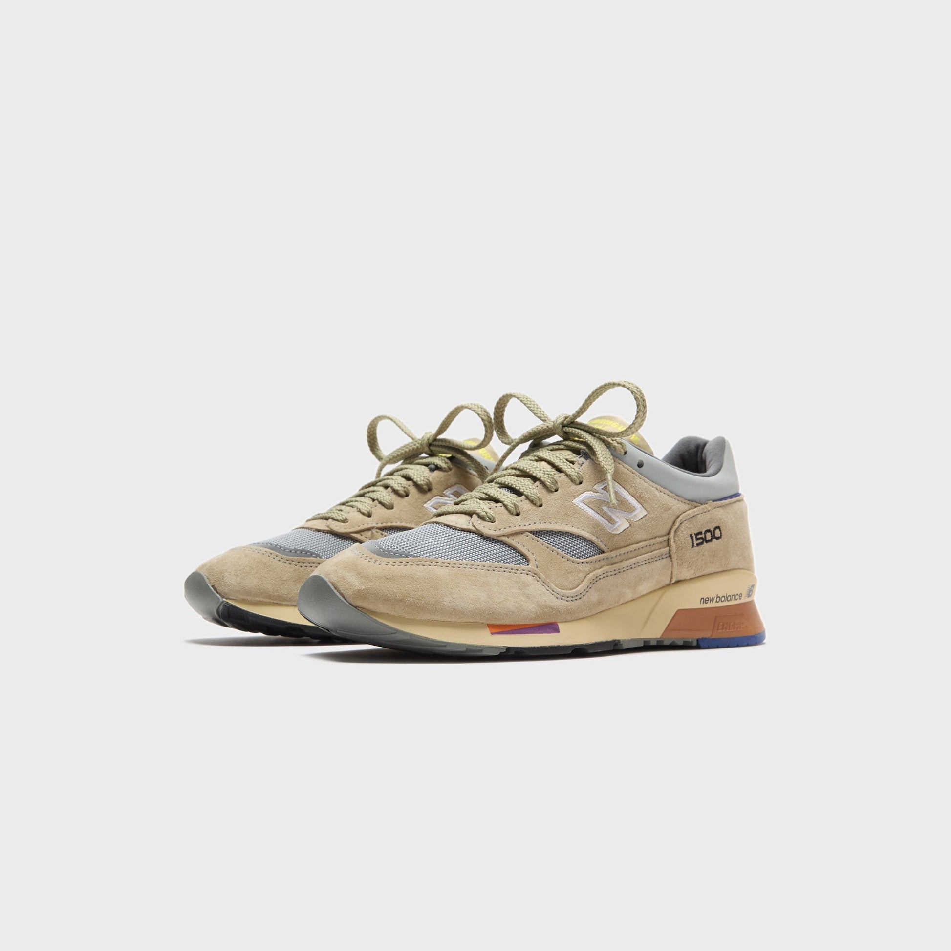 Men Kith New Balance x Salehe Bembury Made in UK 1500 - Olive / Gray
