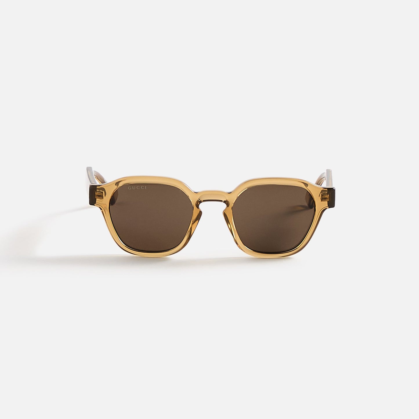 Men Kith Gucci Square Frames - Dark Crystal Yellow / Brown