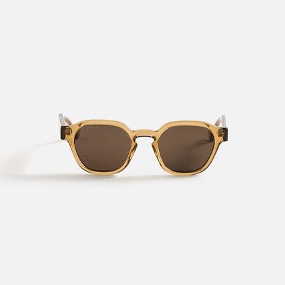 Men Kith Gucci Square Frames - Dark Crystal Yellow / Brown