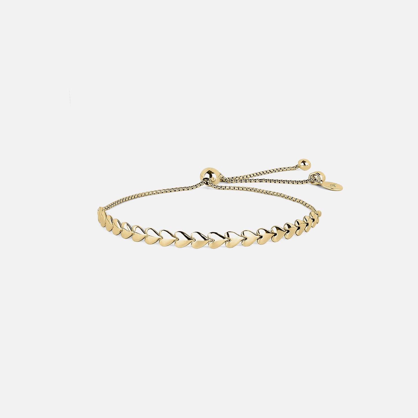 Women Kith SHASHI Heart Tennis Bracelet - Gold