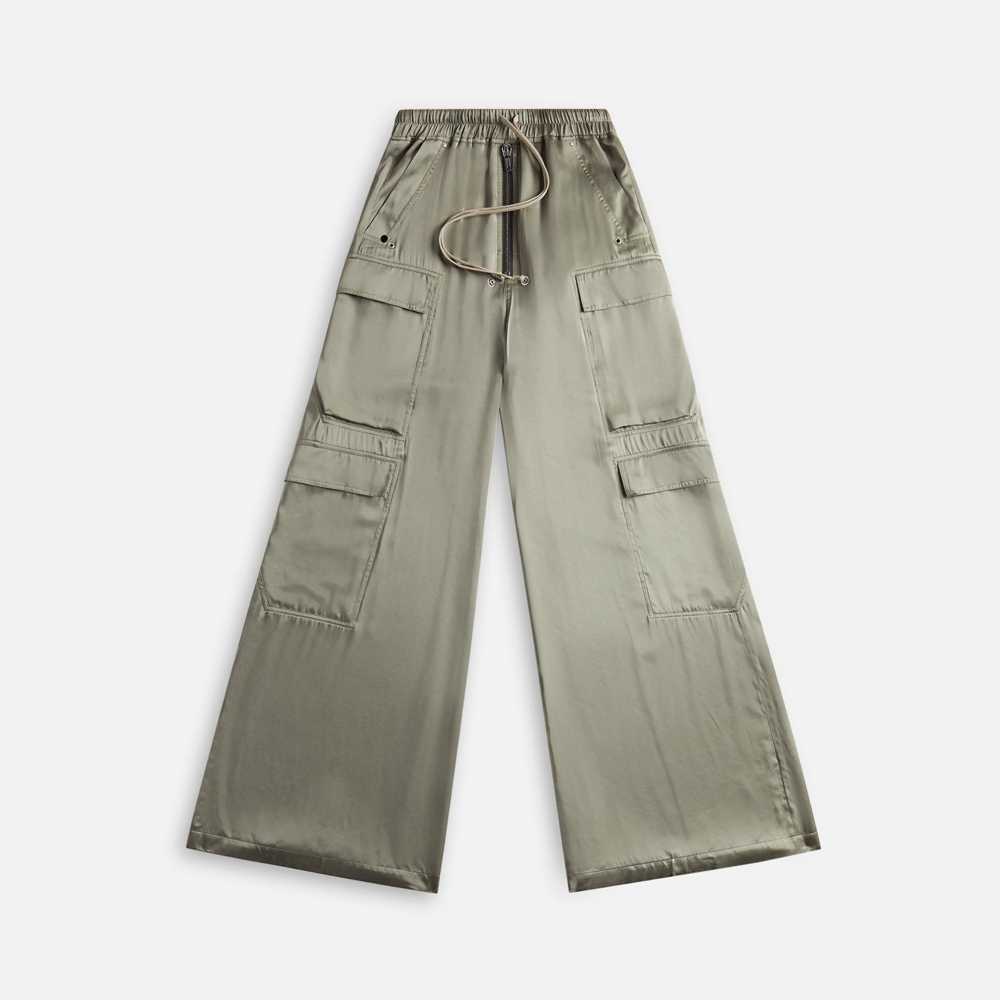 Women Kith Rick Owens Cargobelas Charmeuse Cargo Pant - Celadon