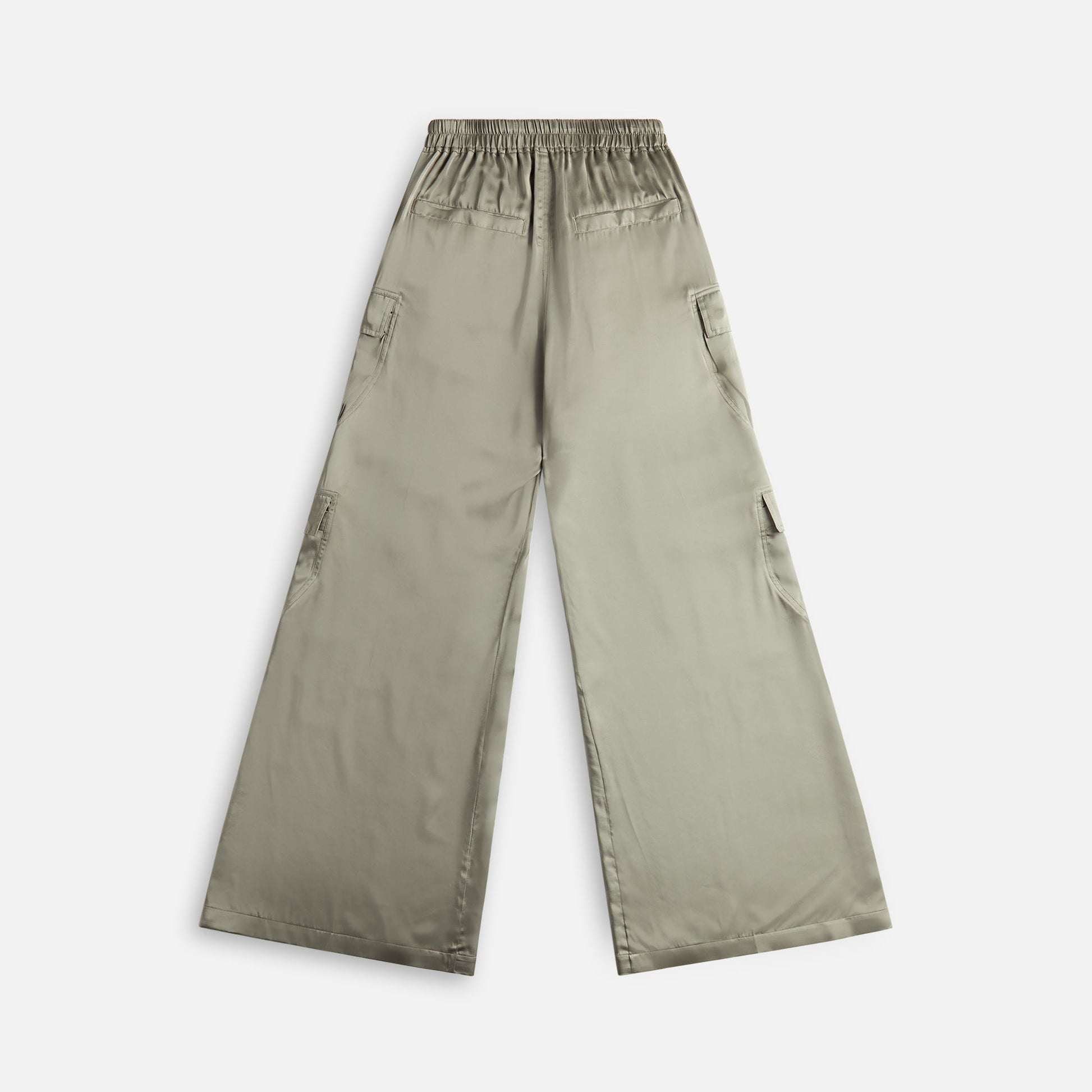 Women Kith Rick Owens Cargobelas Charmeuse Cargo Pant - Celadon