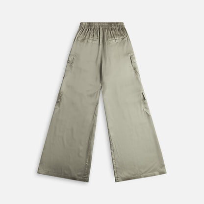Women Kith Rick Owens Cargobelas Charmeuse Cargo Pant - Celadon