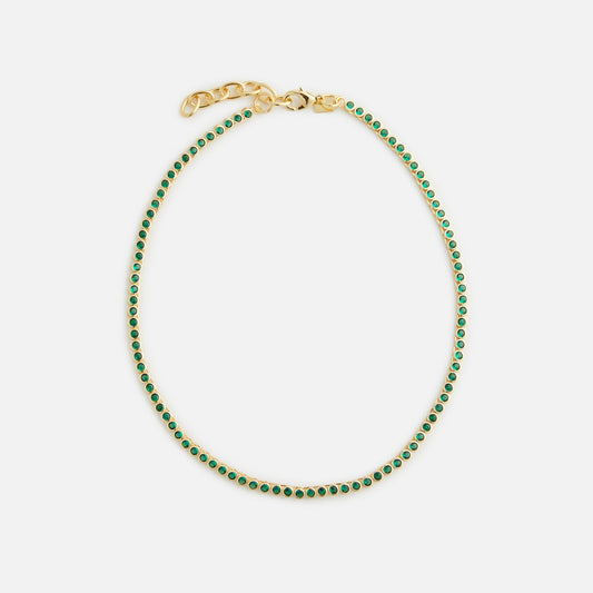 Women Kith Crystal Haze Eternal Necklace - Emerald