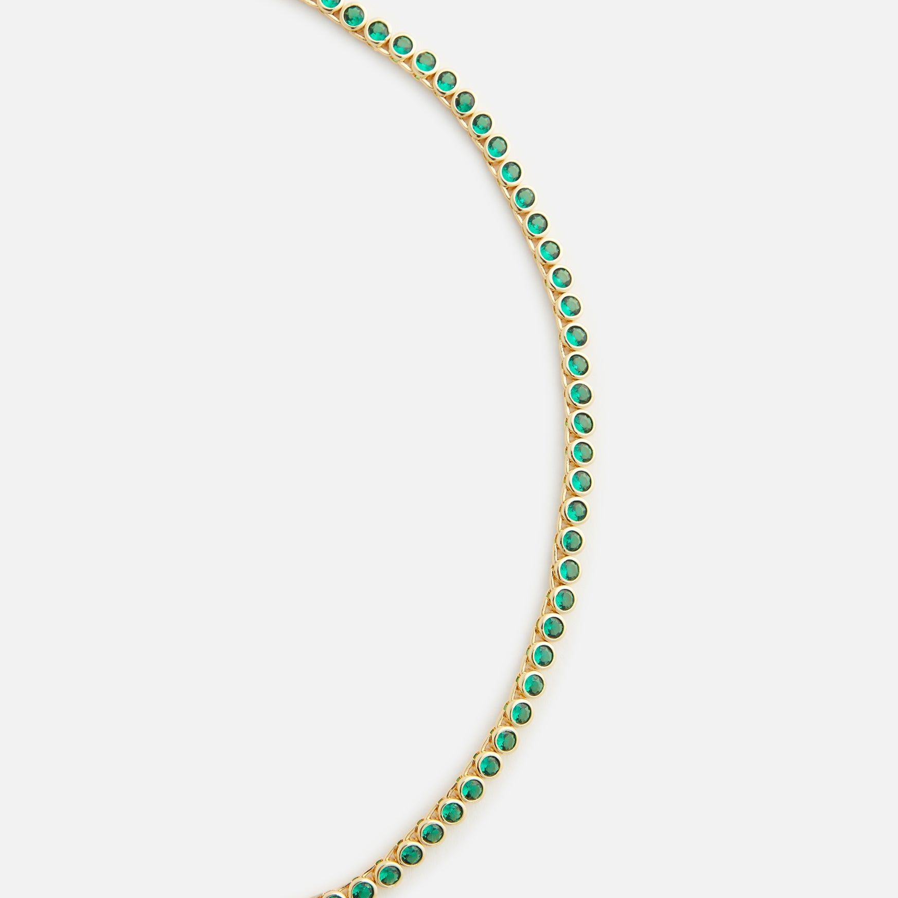 Women Kith Crystal Haze Eternal Necklace - Emerald