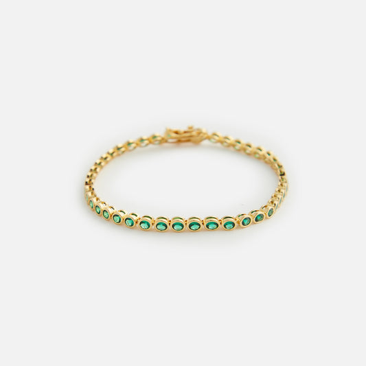 Women Kith Crystal Haze Eternal Bracelet - Emerald