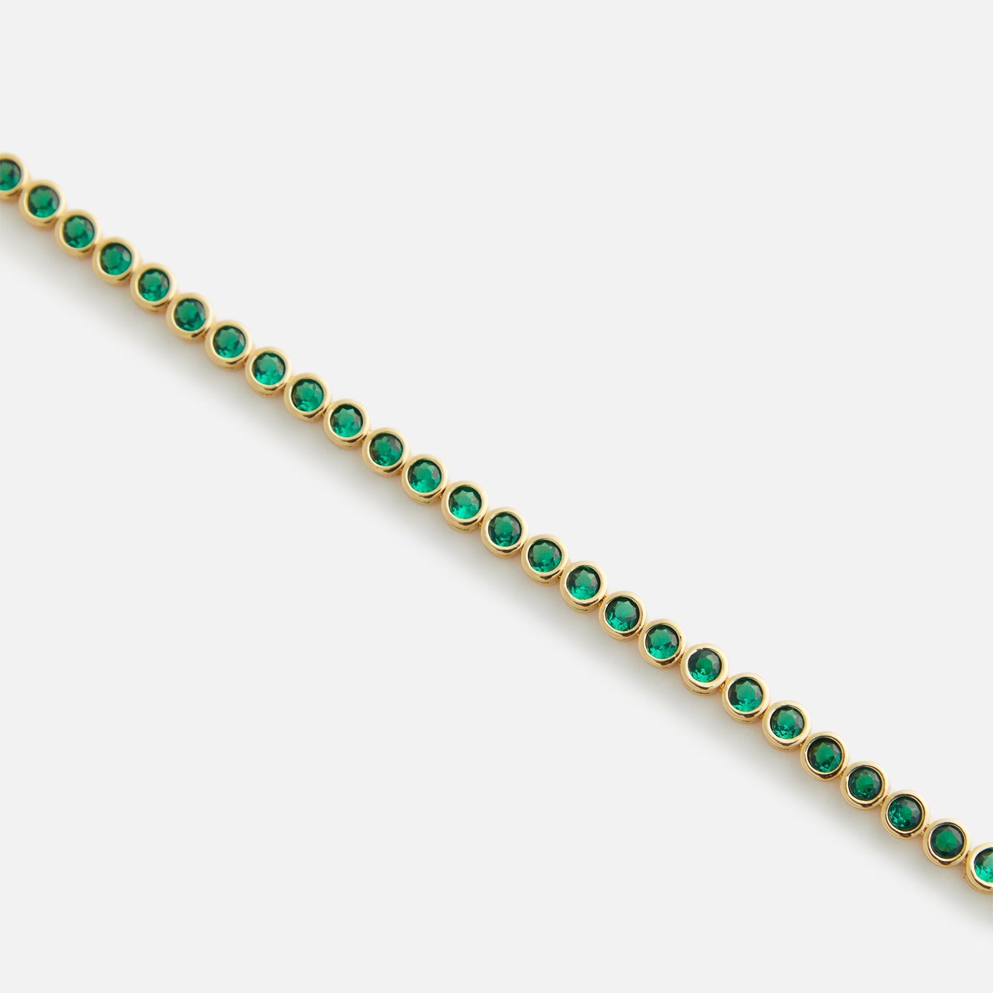 Women Kith Crystal Haze Eternal Bracelet - Emerald