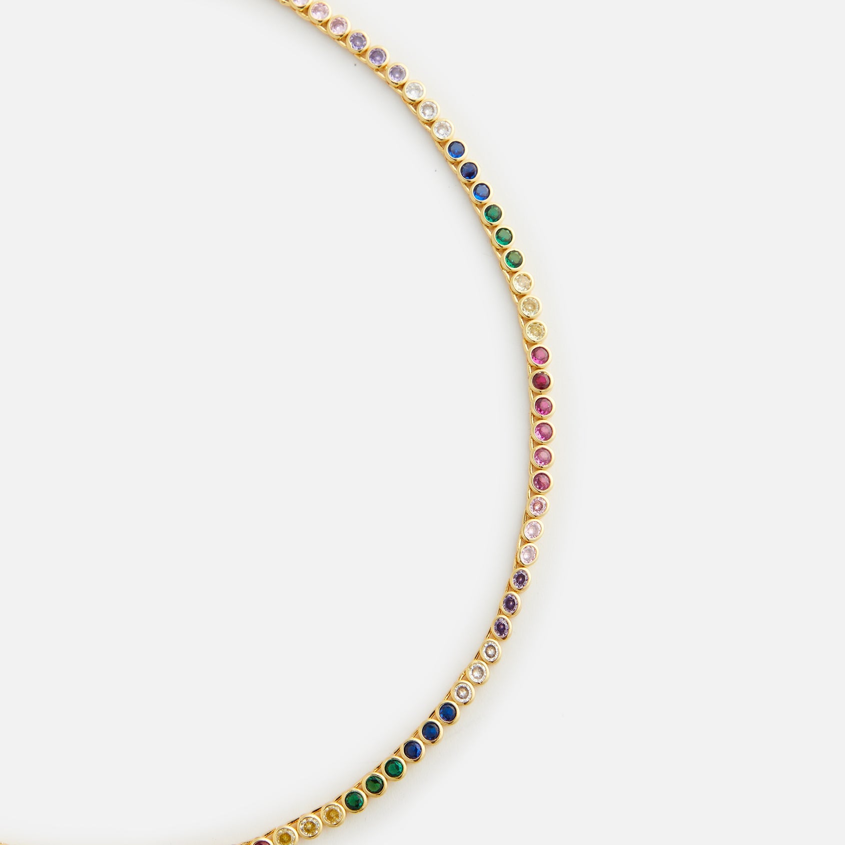 Women Kith Crystal Haze Eternal Necklace - Multi