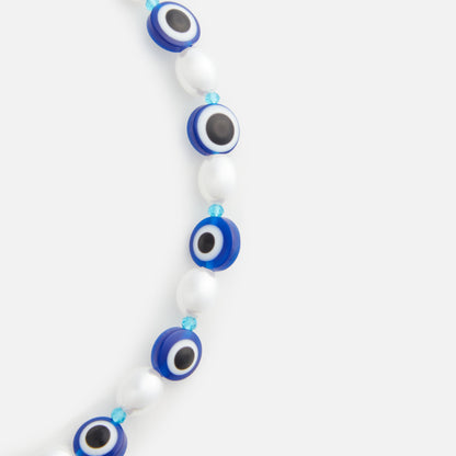 Women Kith Crystal Haze Evil Eye Phone Bracelet - Azure