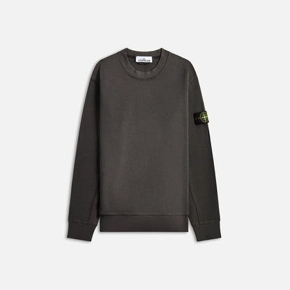 Men Kith Stone Island Cotton Waffle Fleece Sweatshirt - Charcoal