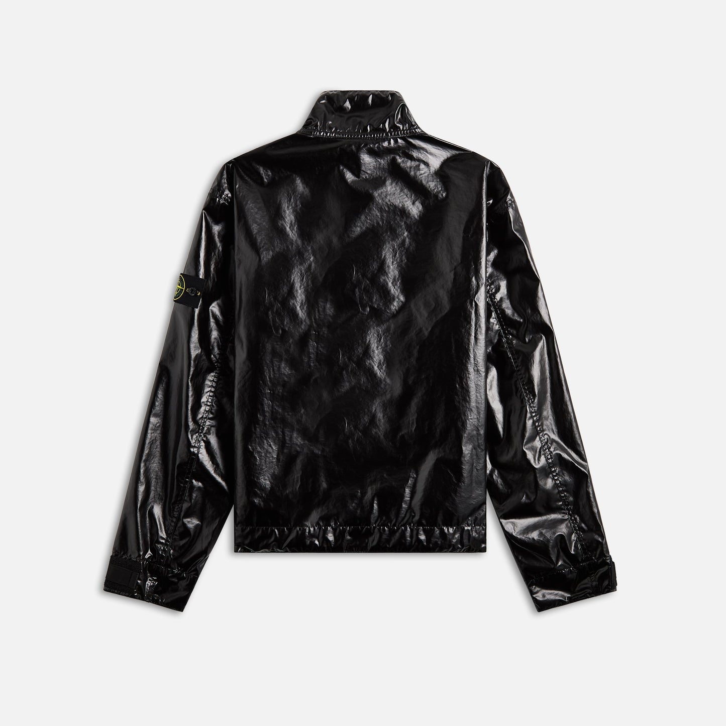 Men Kith Stone Island Mussola Gommata-Tc Garment Dyed Jacket - Black