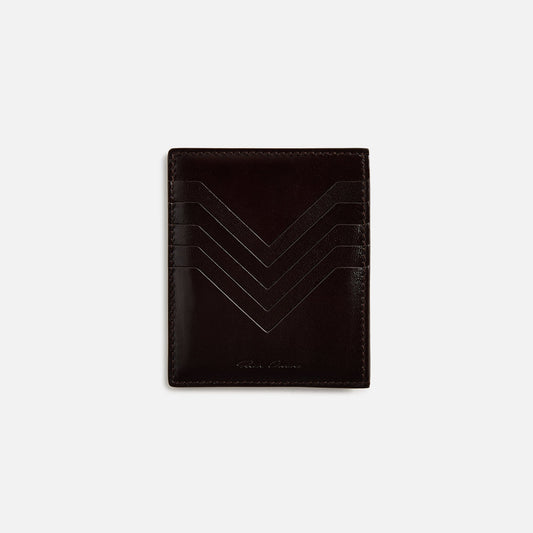 Men Kith Rick Owens Square CC Holder - Mahogany